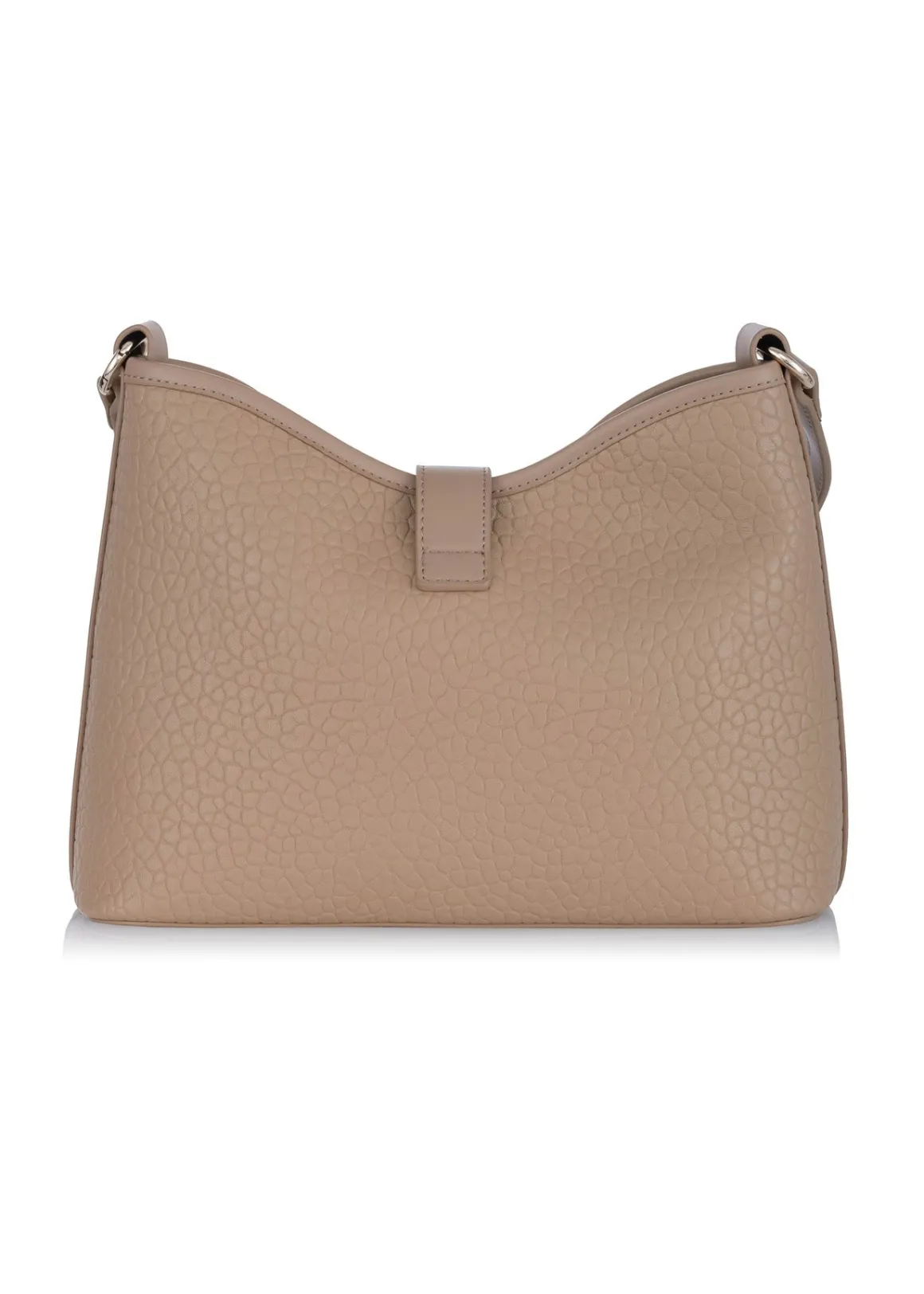 Beżowa torebka z imitacji skóry damska
