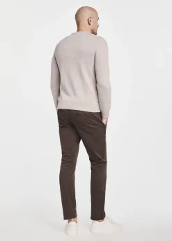 Beżowy sweter męski bawełniany