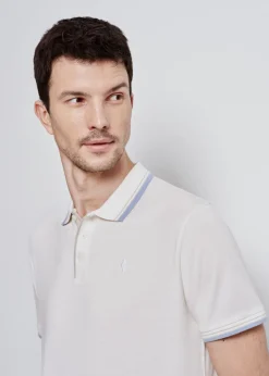 Biała koszulka polo męska