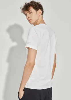 Biały basic T-shirt męski