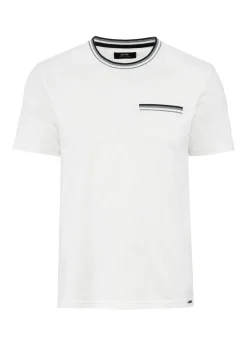 Biały T-shirt męski z bawełny