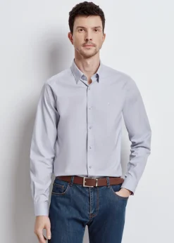 Błękitna elegancka koszula męska
