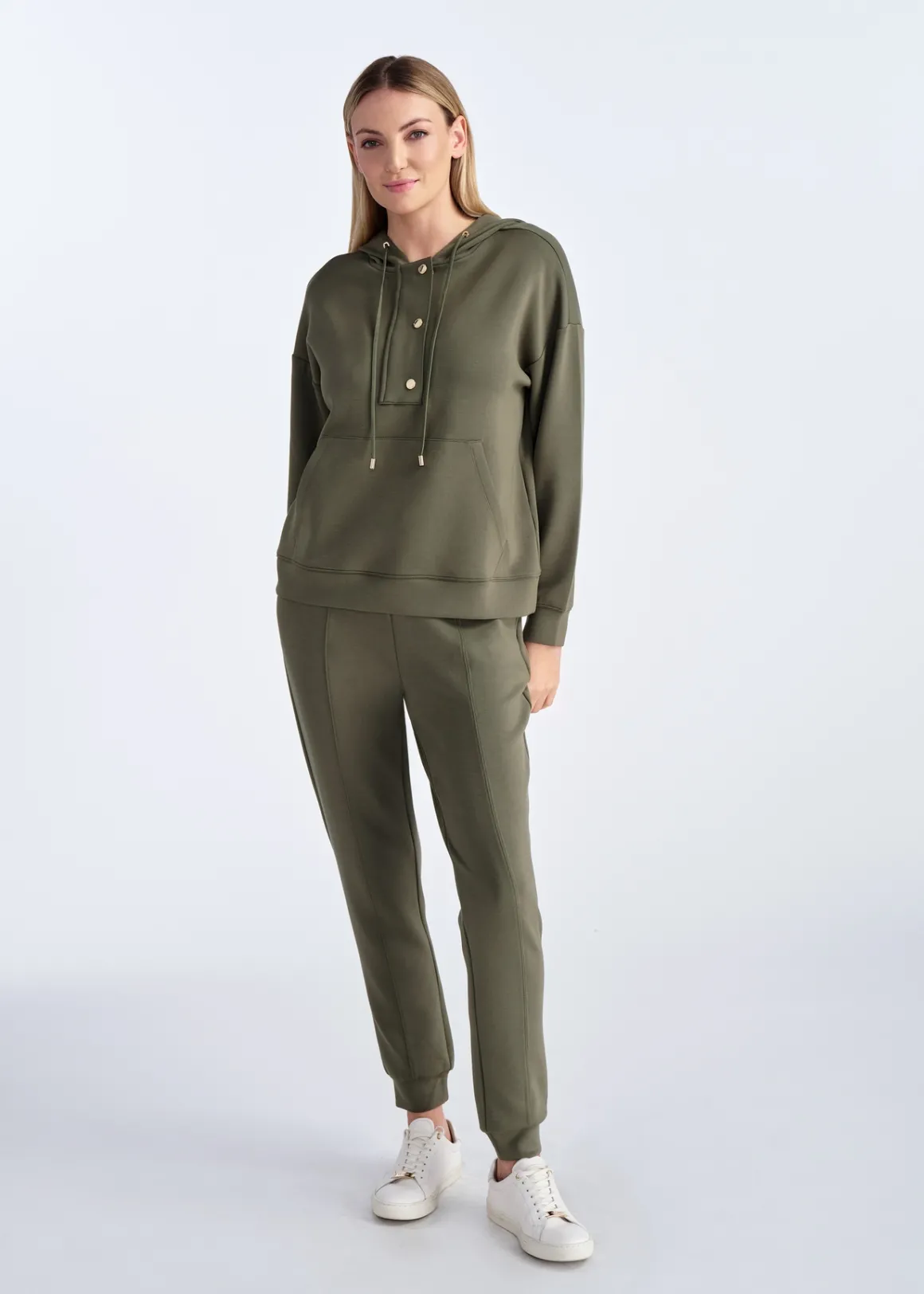 Bluza damska khaki z kapturem
