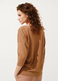 Bluzka damska w kolorze camel