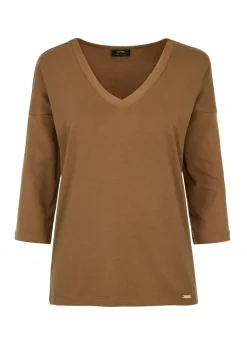 Bluzka damska w kolorze camel