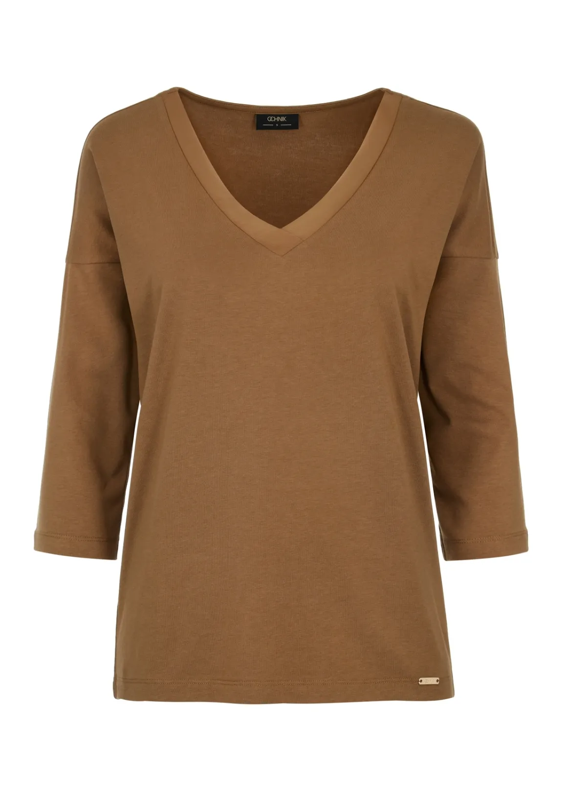 Bluzka damska w kolorze camel