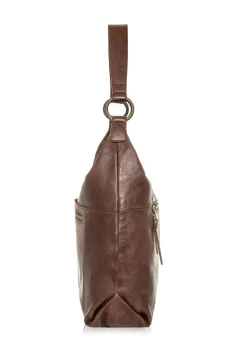 Brązowa torebka damska hobo