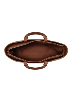 Brązowa torebka shopper damska