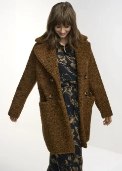Brązowe futerko damskie