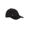 Czarna czapka z daszkiem z logo unisex
