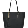 Czarna damska torebka shopper