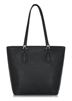 Czarna damska torebka shopper