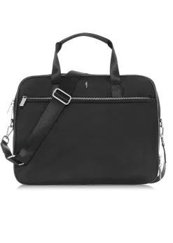 Czarna duża torba damska na laptopa