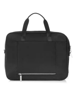 Czarna duża torba damska na laptopa