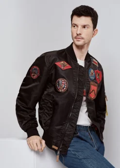 Czarna kurtka męska Top Gun