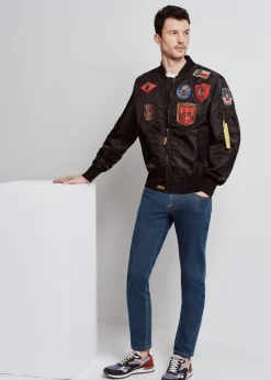 Czarna kurtka męska Top Gun