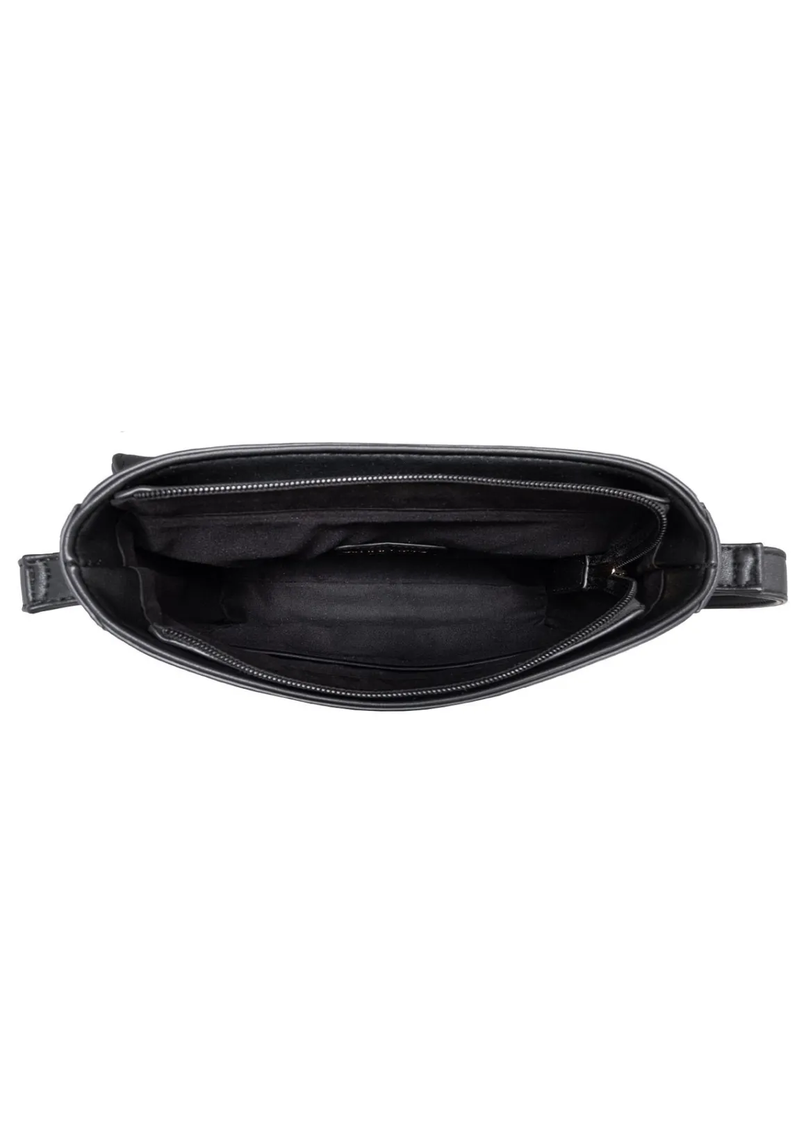 Czarna listonoszka damska z logo