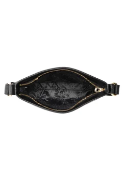 Czarna skórzana torebka damska