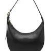 Czarna skórzana torebka w stylu hobo