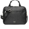 Czarna torba damska z monogramem