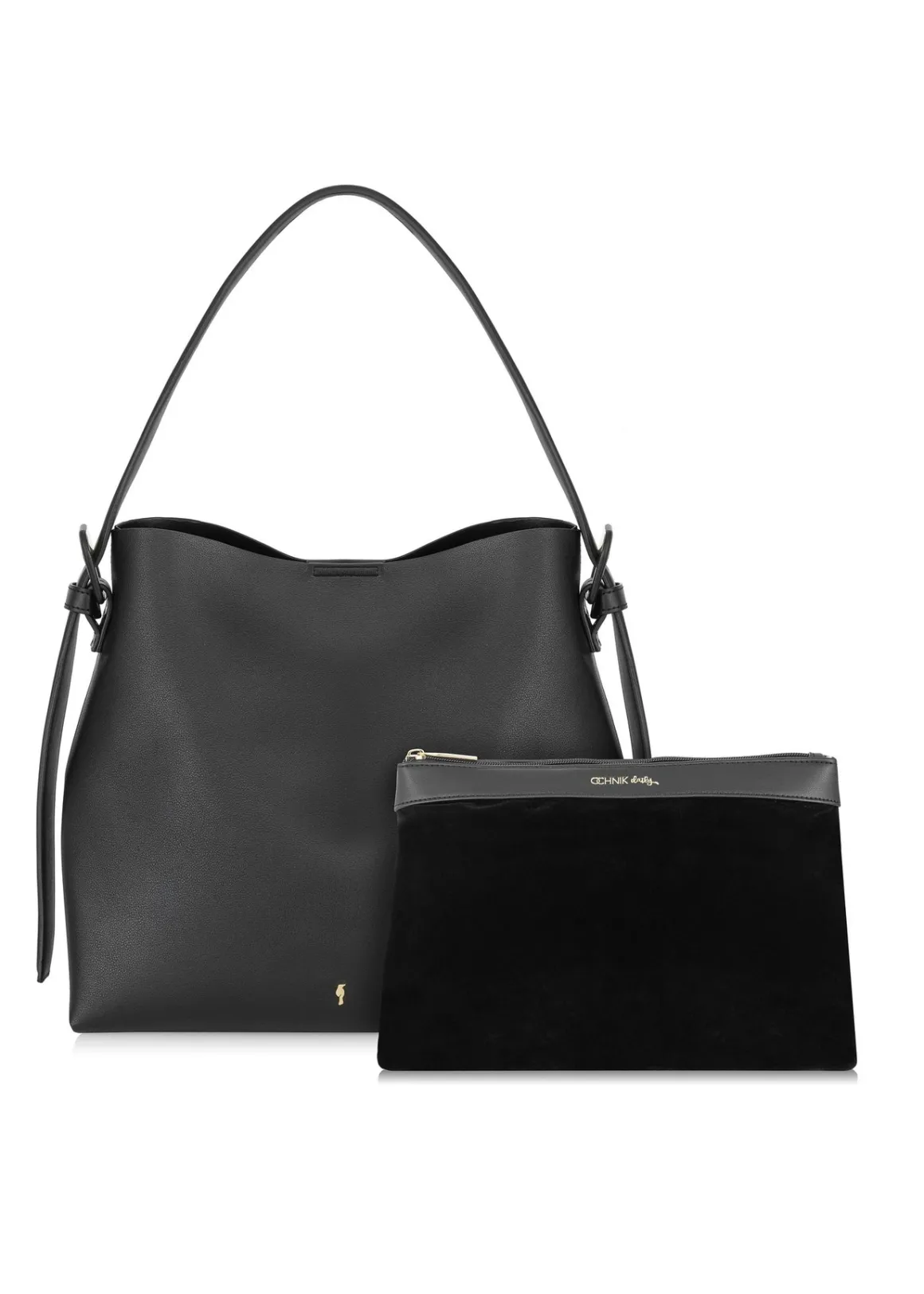 Czarna torebka damska shopper