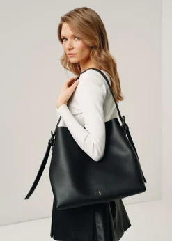 Czarna torebka damska shopper