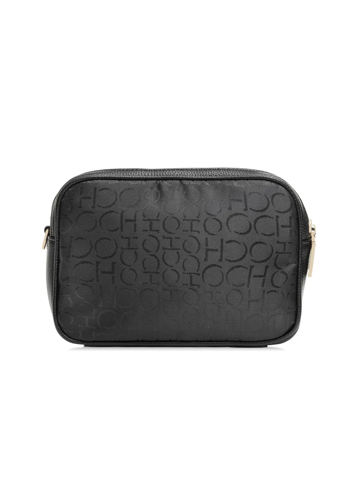 Czarna torebka damska z monogramem