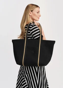 Czarna torebka shopper damska