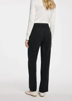 Czarne eleganckie spodnie damskie