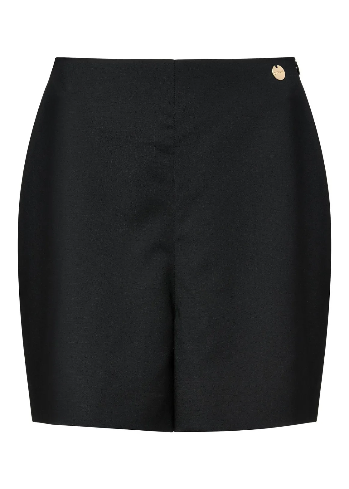 Czarne eleganckie szorty damskie