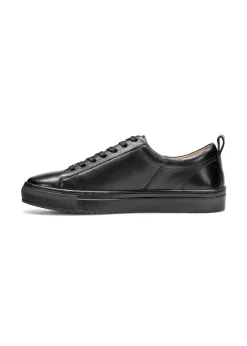 Czarne skórzane buty męskie