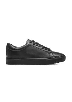 Czarne skórzane buty sportowe