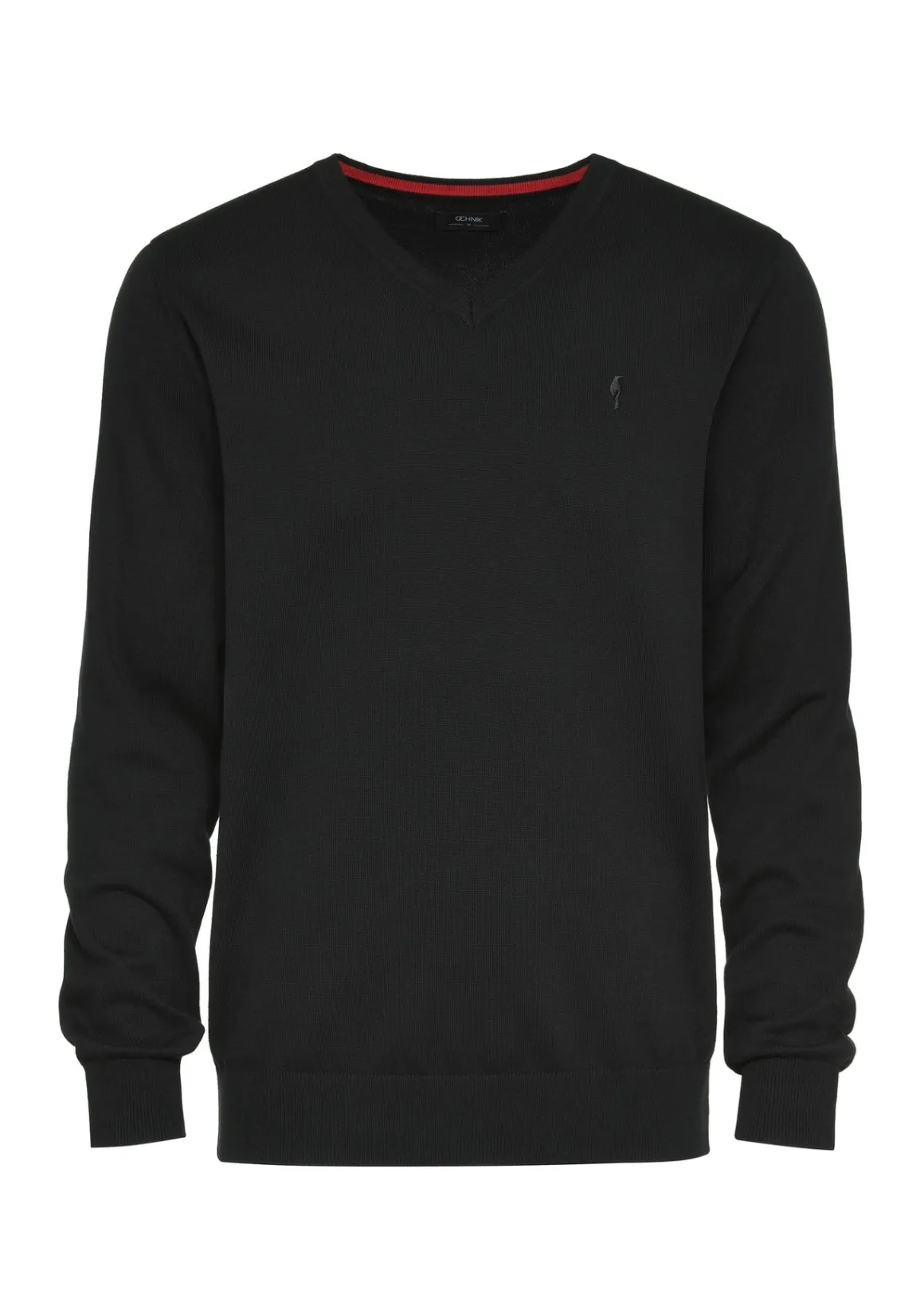 Czarny sweter męski z logo