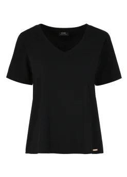 Czarny T-shirt damski basic