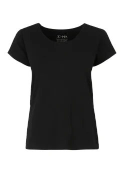 Czarny T-shirt damski basic
