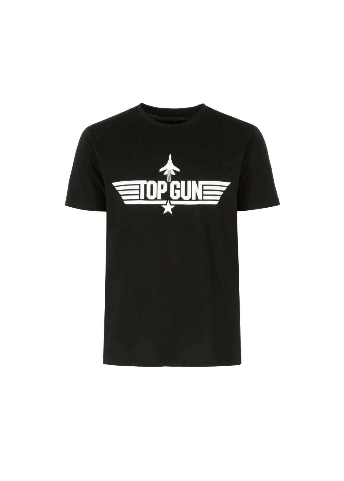 Czarny T-shirt męski TOP GUN