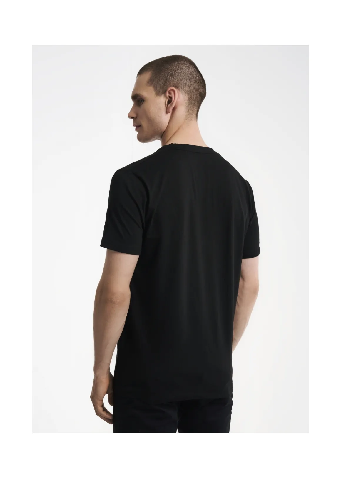 Czarny T-shirt męski TOP GUN
