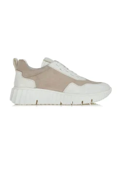 Damskie sneakersy ze skóry naturalnej na platformie