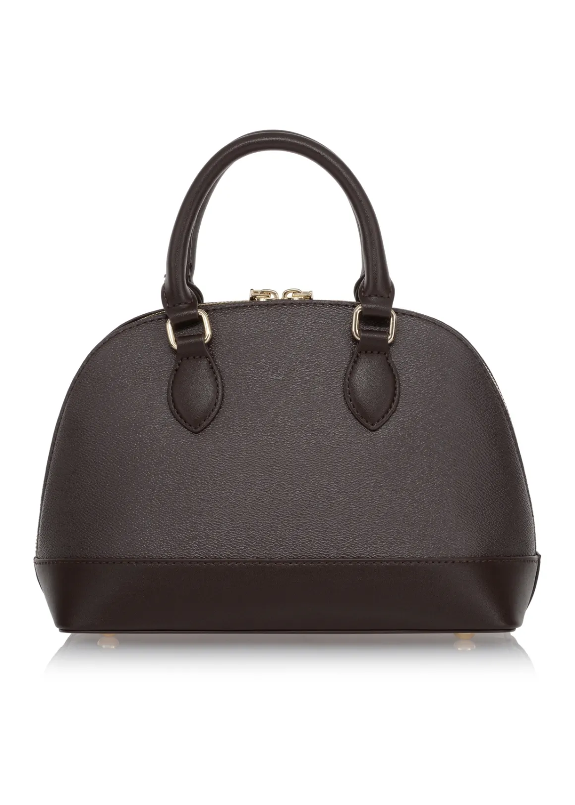 Elegancki brązowy kuferek damski
