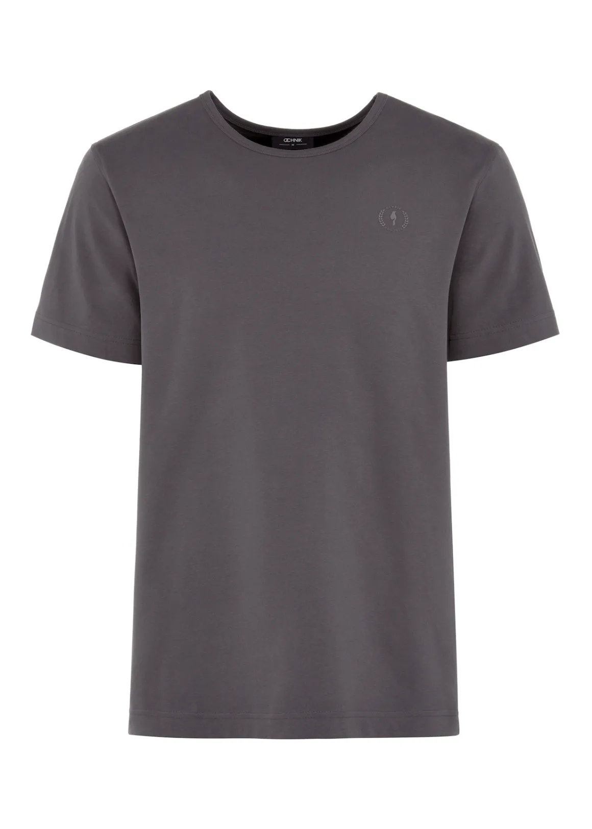 Grafitowy bawełniany t-shirt męski