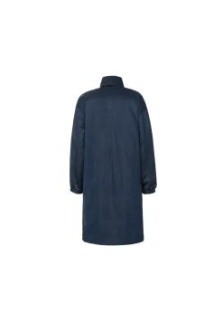 Granatowa parka damska z kapturem