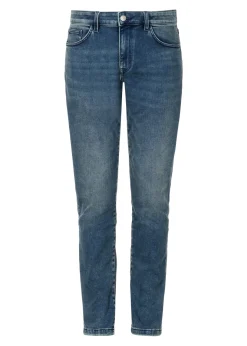 Granatowe jeansy męskie w stylu vintage