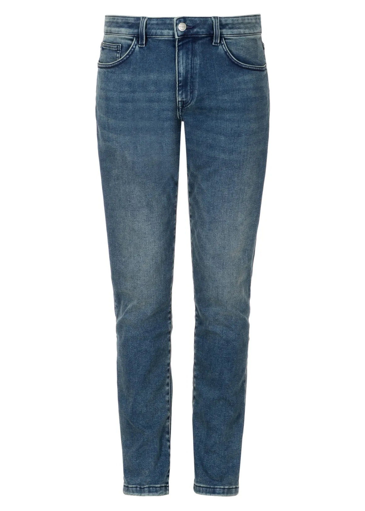 Granatowe jeansy męskie w stylu vintage