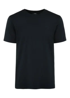 Granatowy bawełniany T-shirt męski