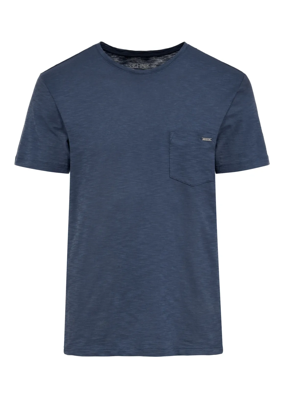 Granatowy bawełniany t-shirt męski