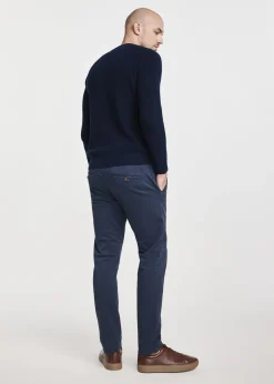 Granatowy sweter męski bawełniany