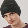 Klasyczna czarna czapka zimowa męska