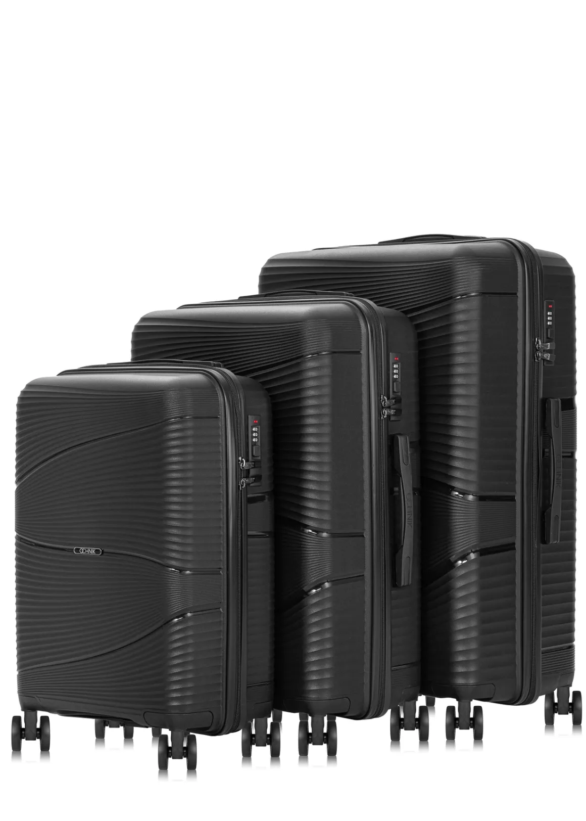 Komplet walizek na kółkach 19"/24"/28"