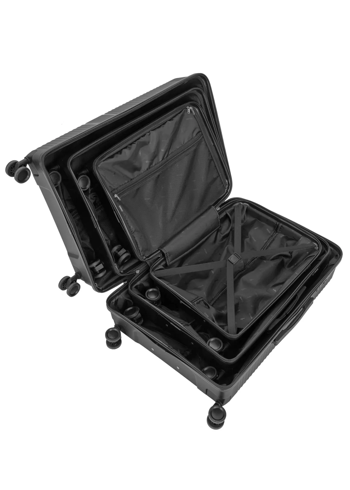 Komplet walizek na kółkach 19"/24"/28"