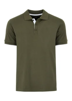 Koszulka polo męska w kolorze khaki